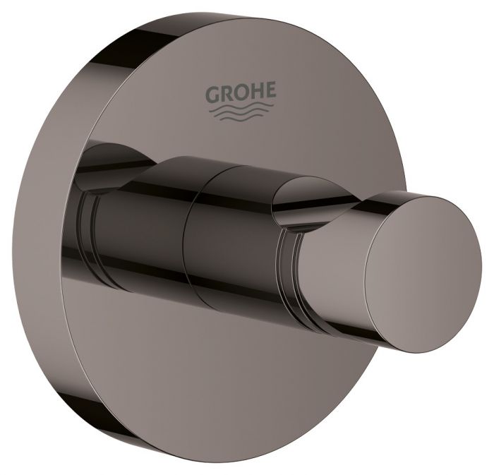 Haczyk na płaszcz kąpielowy GROHE Essentials ukryte mocowania metalowy hard graphite | 40364A01