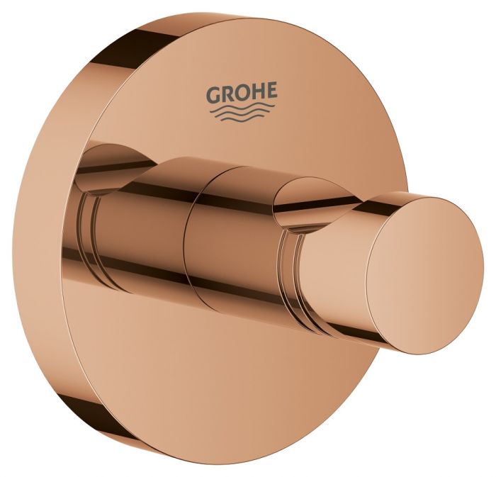 Haczyk na płaszcz kąpielowy GROHE Essentials ukryte mocowania metalowy warm sunset | 40364DA1