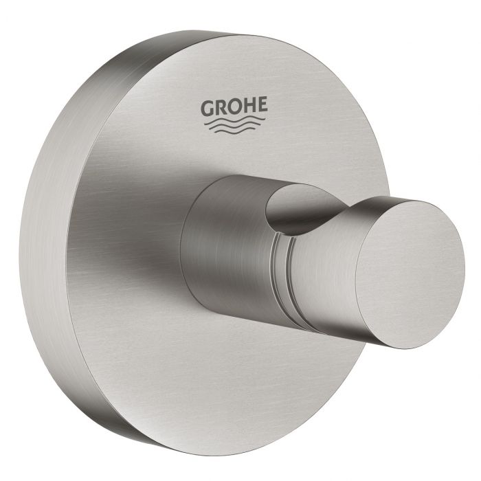 Haczyk na płaszcz kąpielowy GROHE Essentials ukryte mocowania metalowy stal nierdzewna | 40364DC1