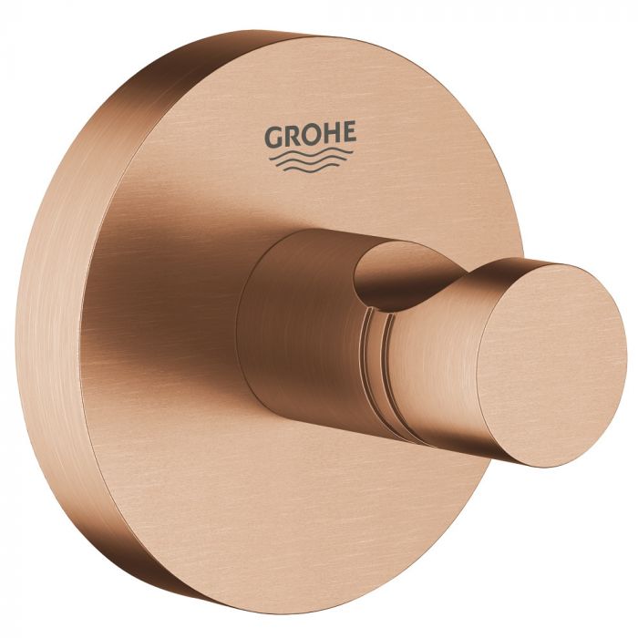 Haczyk na płaszcz kąpielowy GROHE Essentials ukryte mocowania metalowy brushed warm sunset | 40364DL1