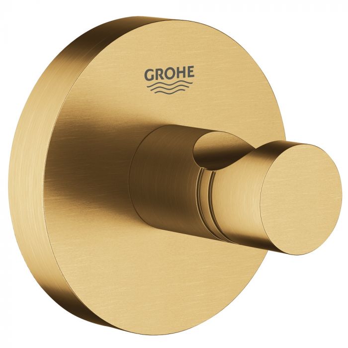Haczyk na płaszcz kąpielowy GROHE Essentials ukryte mocowania metalowy brushed cool sunrise | 40364GN1