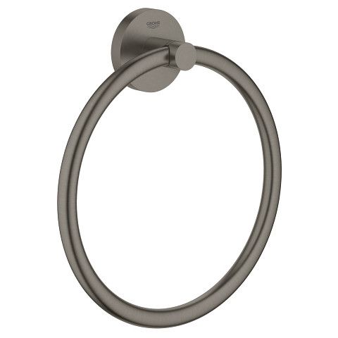 Wieszak na ręcznik GROHE Essentials ukryte mocowania metalowy brushed hard graphite | 40365AL1