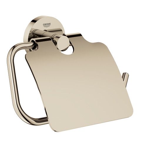 Uchwyt na papier z pokrywą GROHE Essentials metalowy wysokość 119 mm polished nickel  | 40367BE1