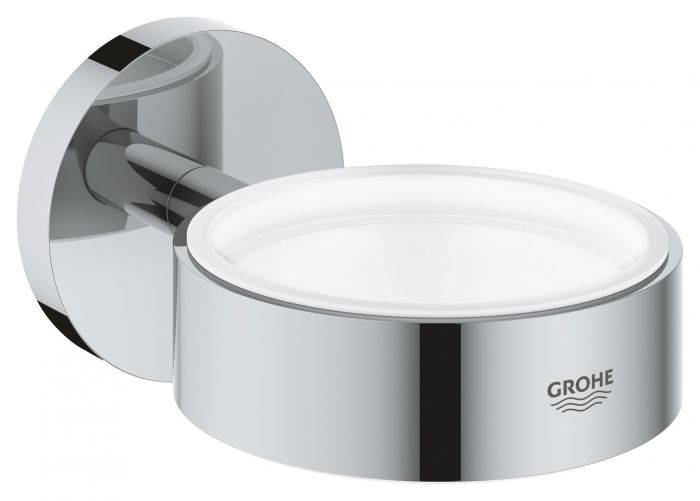 Uchwyt do szklanki, mydelniczki lub dozownika mydła w płynie GROHE Essentials ukryte mocowania metalowy chrom | 40369001