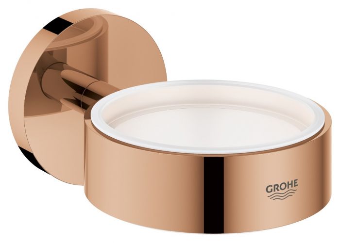 Uchwyt do szklanki, mydelniczki lub dozownika mydła w płynie GROHE Essentials ukryte mocowania metalowy warm sunset | 40369DA1