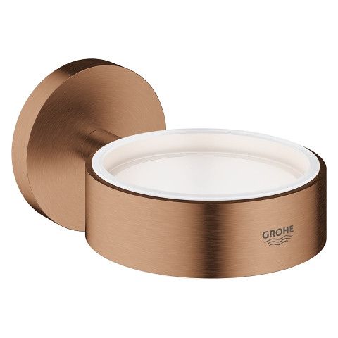 Uchwyt do szklanki, mydelniczki lub dozownika mydła w płynie GROHE Essentials ukryte mocowania metalowy brushed warm sunset | 40369DL1