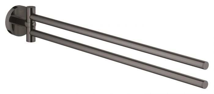 Wieszak na ręcznik dwuramienny obrotowy GROHE Essentials hard graphite | 40371A01