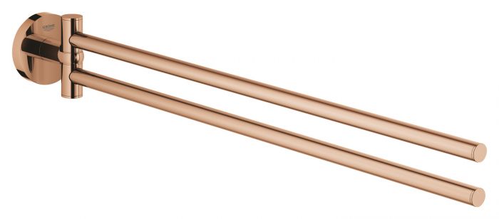 Wieszak na ręcznik dwuramienny obrotowy GROHE Essentials ukryte mocowania metal warm sunset | 40371DA1
