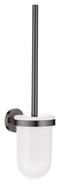 Szczotka toaletowa montaż ścienny GROHE Essentials ukryte mocowania szkło/ metal hard graphite | 40374A01