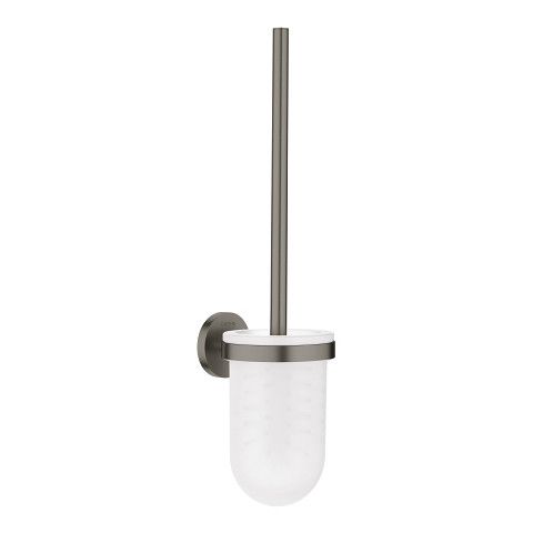 Szczotka WC ścienna GROHE Essentials komplet szkło/ metal wysokość 398 mm brushed hard graphite  | 40374AL1