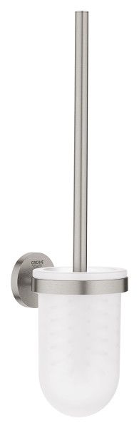 Szczotka toaletowa ścienna GROHE Essentials kompletna, ukryte mocowania szkło/ metal stal nierdzewna  | 40374DC1