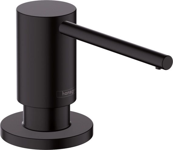 Dozownik mydła/płynu montaż nablatowy HANSGROHE metalowy pojemność 500 ml czarny matowy  | 40438670