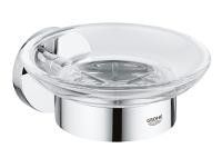 Dozownik mydła GROHE Essentials z uchwytem chrom zawiera: uchwyt (40369001), mydelniczka (40368001) | 40444001