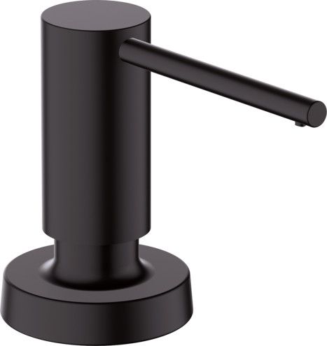 Dozownik mydła/płynu do montażu w blatach do 55 mm HANSGROHE A51 metalowy 500 ml czarny mat | 40448670