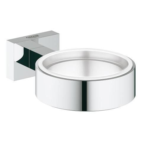 Uchwyt ścienny GROHE Essentials Cube na szklankę lub mydelniczkę średnica: 72 mm chrom | 40508001