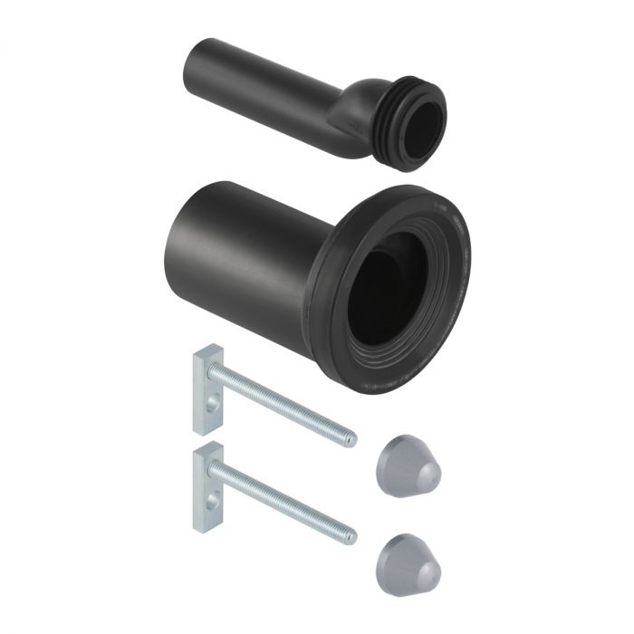 Zestaw przyłączeniowy do WC do misek wiszących DN 90 390 mm do wyrównywania różnic w wymiarach do 25 mm PE-HD GEBERIT | 405116001