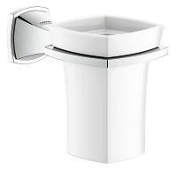 Uchwyt GROHE Grandera z kubkiem ceramicznym metalowy chrom | 40626000