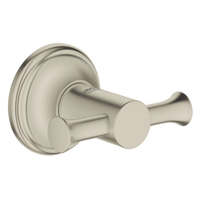 Haczyk na płaszcz kąpielowy podwójny GROHE Essentials Authentic ukryte mocowania metalowy brushed nickel | 40656EN1