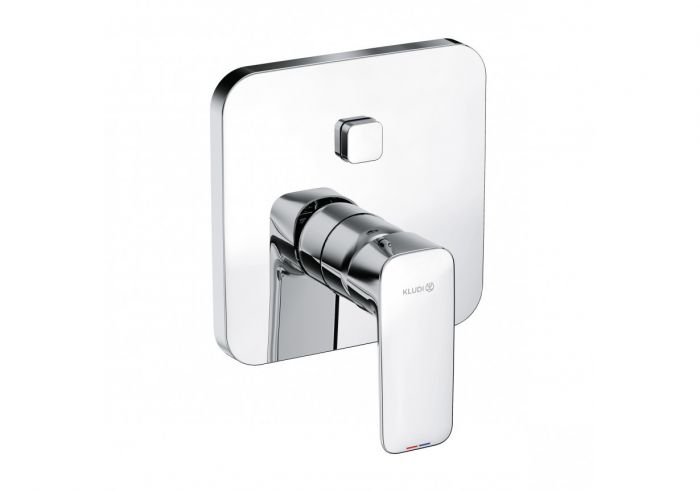Bateria wannowo-natryskowa podtynkowa KLUDI PURE&STYLE 1-uchwytowa do montażu z elementem podtynkowym FLEXX.BOXX 88011 chrom  | 406590575