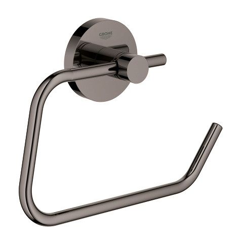 Uchwyt na papier bez pokrywy GROHE Essentials ukryte mocowania metal hard graphite  | 40689A01