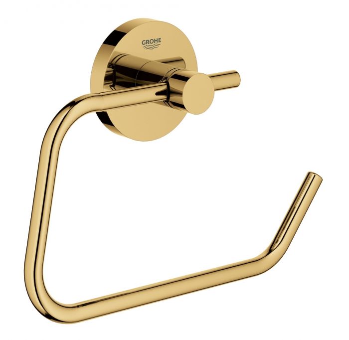 Uchwyt na papier bez pokrywy GROHE Essentials ukryte mocowania metal brushed cool sunrise | 40689GN1