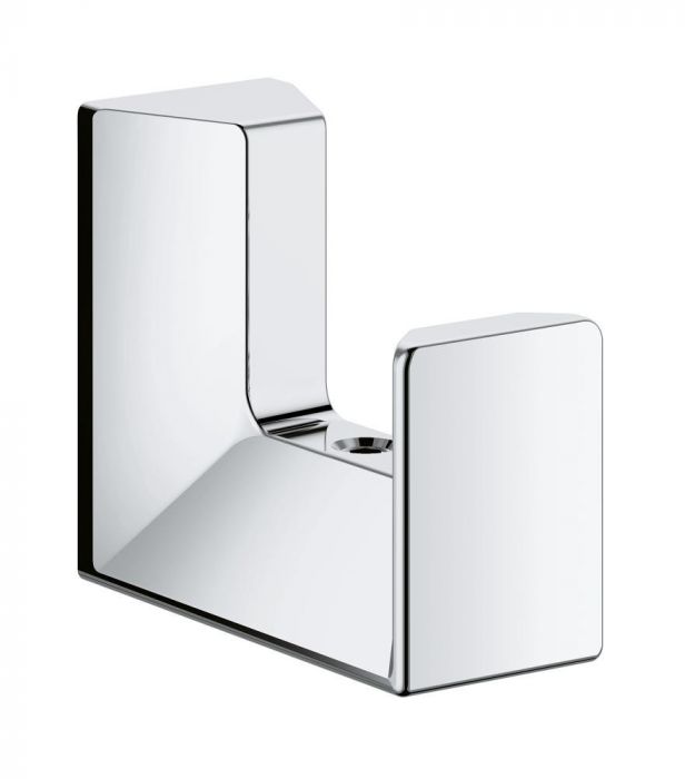 Haczyk na płaszcz kąpielowy pojedynczy GROHE Selection Cube ukryte mocowania metal 46 x 40 x 20 mm chrom | 40782000