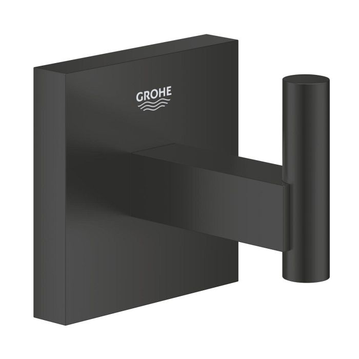 Haczyk na płaszcz kąpielowy GROHE Start Cube matte black  | 409612430