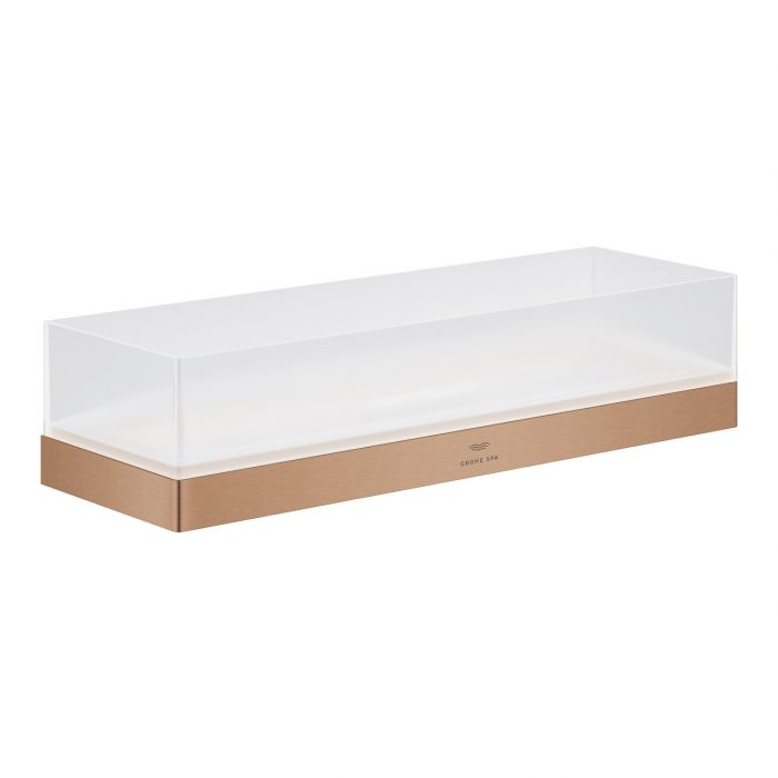 Półka prysznicowa ścienna GROHE Allure ukryte mocowanie, z drenażem 300 x 100 x 67 mm brushed warm sunset | 40966DL1