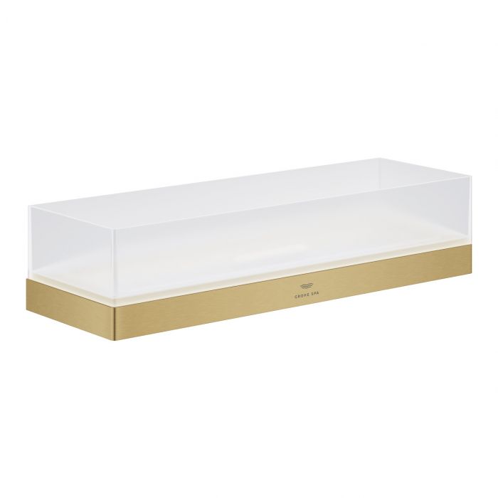 Półka prysznicowa ścienna GROHE Allure ukryte mocowanie, z drenażem 300 x 100 x 66 mm brushed cool sunrise | 40966GN1