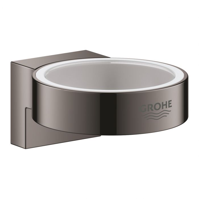 Uchwyt GROHE Selection do dozownika do mydła Selection 41028000 lub szklanki Selection 41029000 metalowy d56 hard graphite | 41027A00