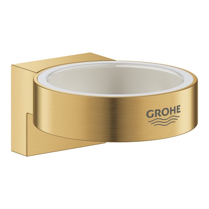 Uchwyt GROHE Selection do dozownika do mydła Selection (41 028 000) lub szklanki Selection (41 029 000) metalowy d56 brushed cool sunrise | 41027GN0