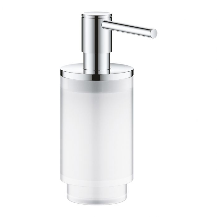 Dozownik do mydła w płynie GROHE Selection szklany 142 x 57 mm chrom | 41028000
