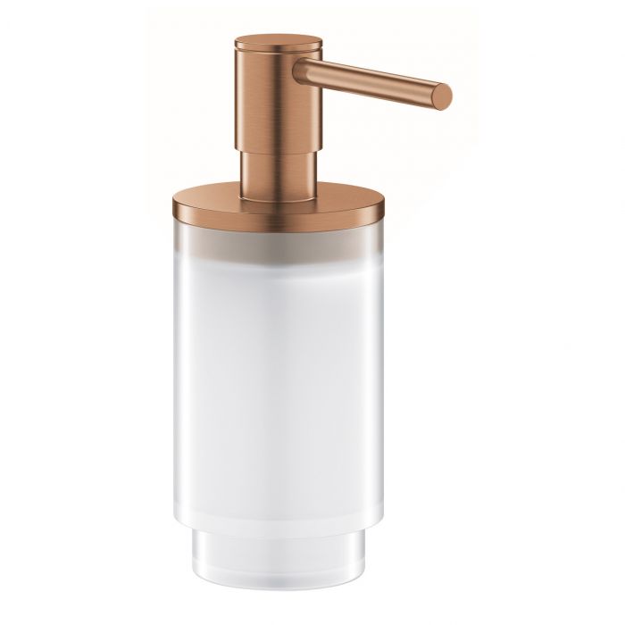 Dozownik do mydła w płynie GROHE Selection szklany 142 x 57 brushed warm sunset | 41028DL0