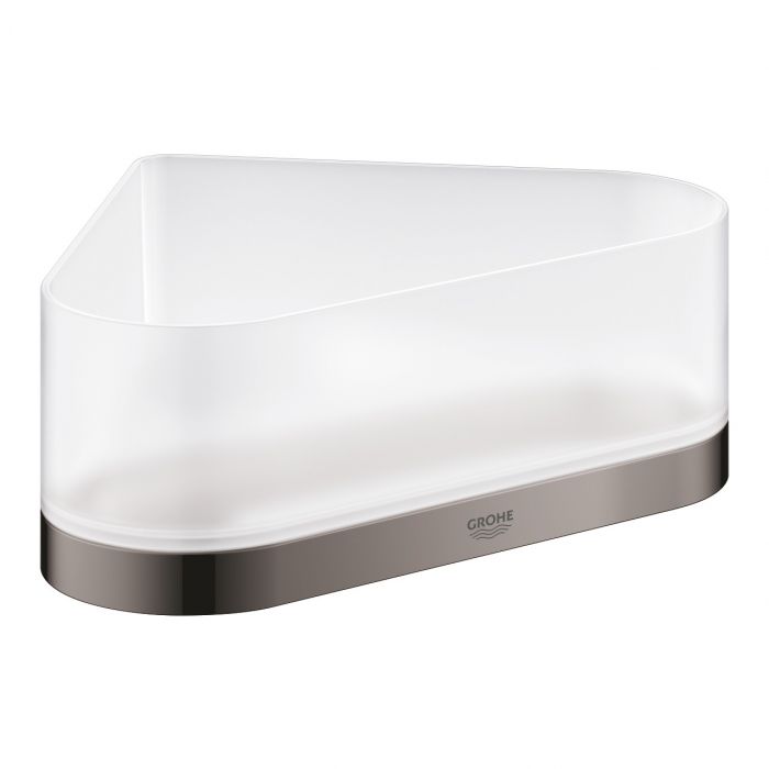 Półka prysznicowa narożna GROHE Selection ukryte mocowanie 168 x 168 x 85 mm hard graphite | 41038A00