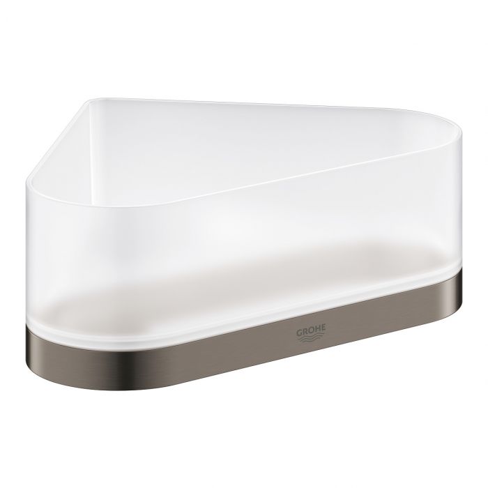 Półka prysznicowa narożna GROHE Selection ukryte mocowanie 168 x 168 x 85 mm brushed hard graphite  | 41038AL0