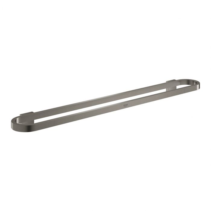 Wieszak na ręcznik kąpielowy GROHE Selection ukryte mocowania metal 600 x 85 mm brushed hard graphite | 41056AL0