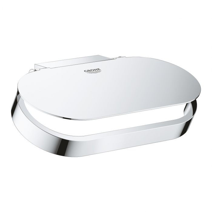 Uchwyt na papier ścienny GROHE Selection z pokrywą i ukrytymi mocowaniami metalowy chrom | 41069000