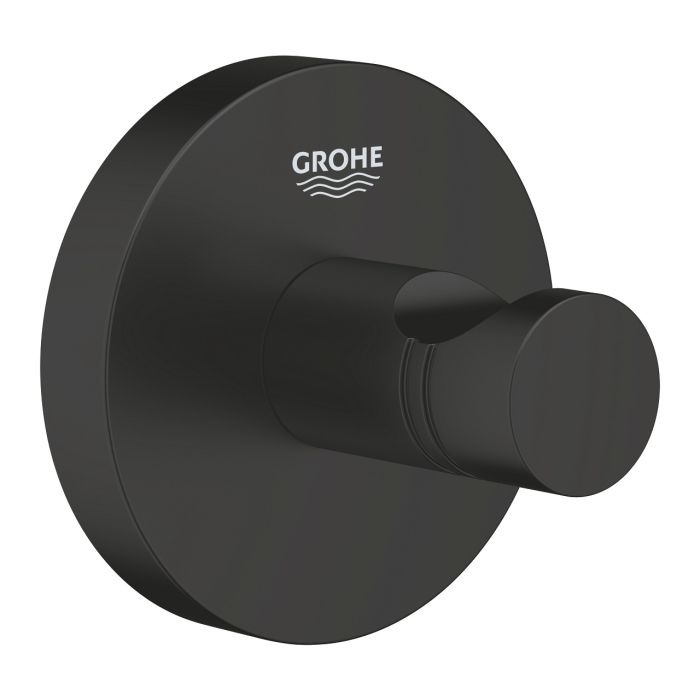 Haczyk na płaszcz kąpielowy GROHE Start matte black  | 411732430