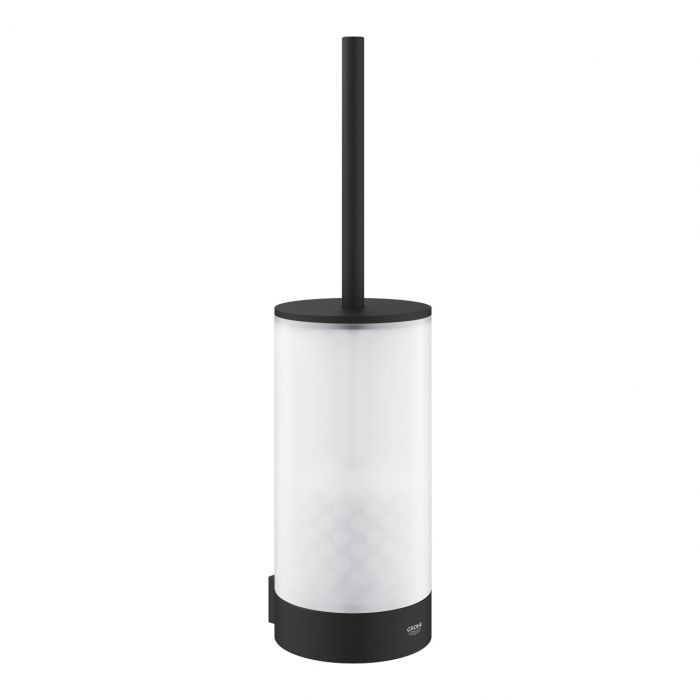 Szczotka WC wisząca GROHE Selection komplet 383 x 108 mm, d100 mm phantom black | 41215KF0