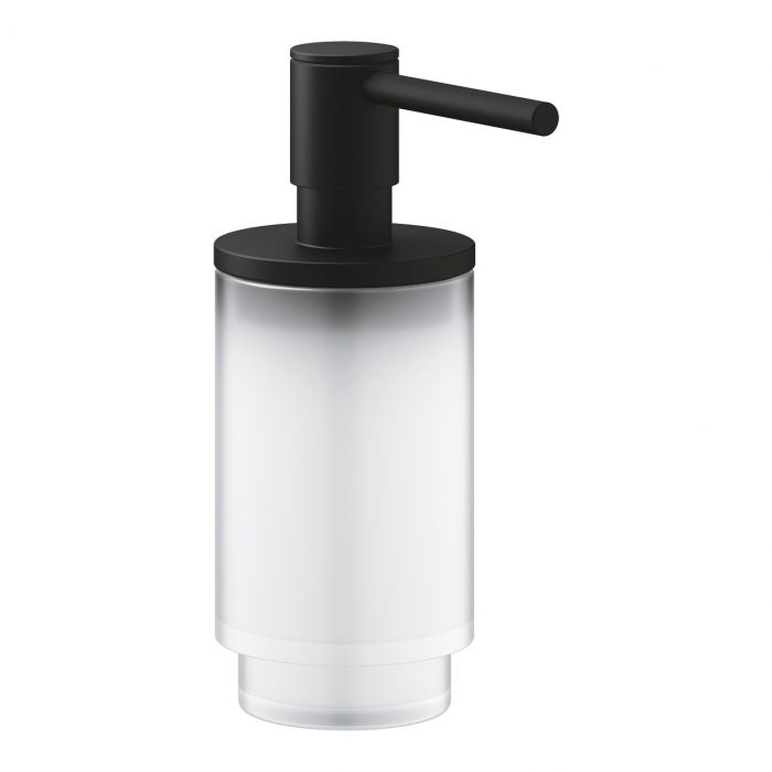 Pojemnik na mydło w płynie wiszący GROHE Selection pojemność 130 ml do kompletowania z uchwytem 41217KF0 phantom black | 41218KF0
