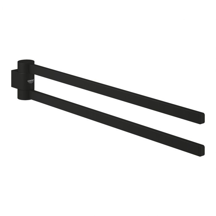 Wieszak na ręcznik wiszący, 2-ramienny GROHE Selection długość funkcjonalna 400 mm, długość całkowita 441 mm phantom black | 41219KF0