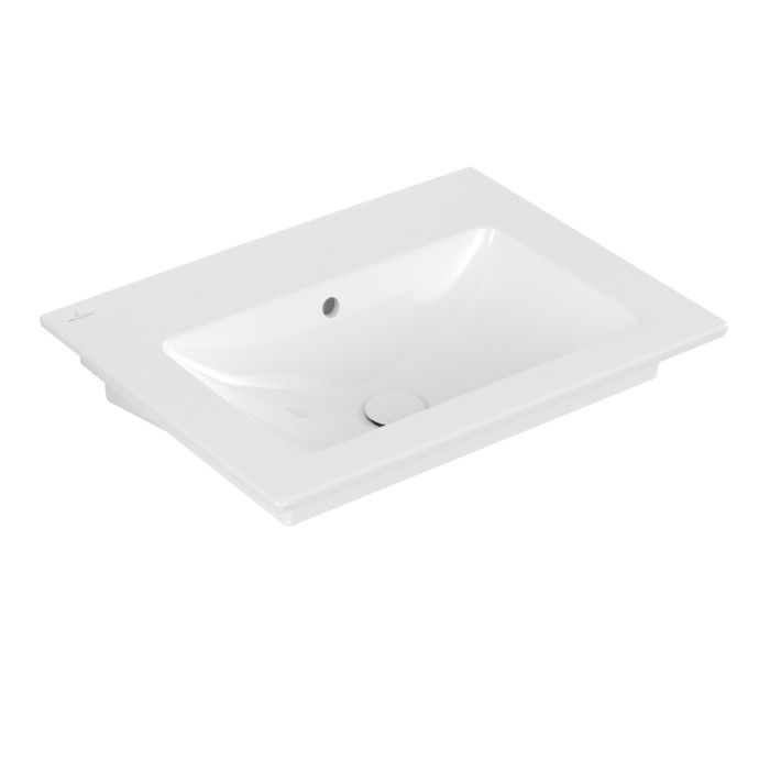 Umywalka VILLEROY & BOCH Venticello ścienna bez otworu z przelewem 665 x 500 x 170 mm weiss alpin z powłoką CeramicPlus | 412467R1
