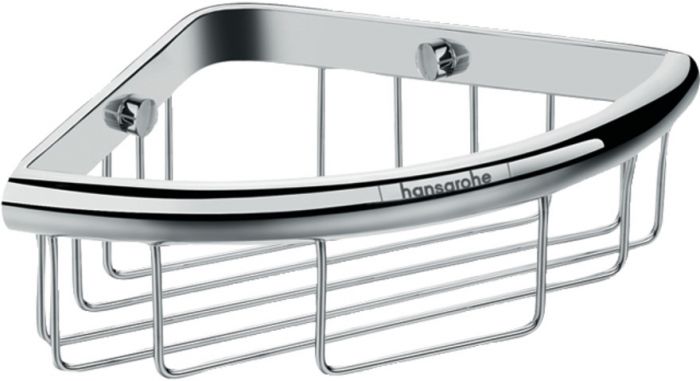 Koszyk narożny ścienny HANSGROHE Logis Universal do kabiny mosiężny chrom | 41710000