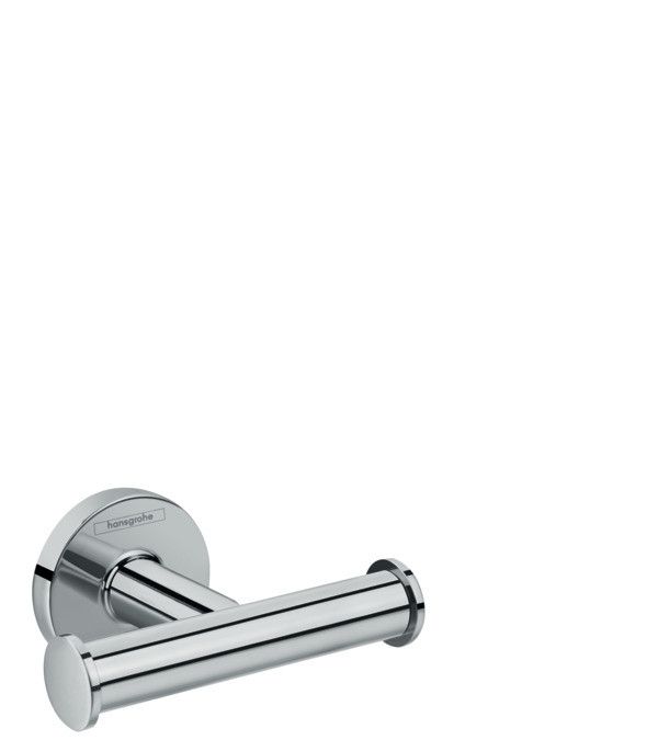 Haczyk na ręcznik podwójny ścienny HANSGROHE Logis Universal mosiężny 106 x 77 mm chrom  | 41725000