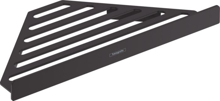 Koszyk narożny ścienny HANSGROHE AddStoris z krytym mocowaniem, z materiałem montażowym może być również używane jako półka 148 x 148 x 305 mm czarny mat | 41741670