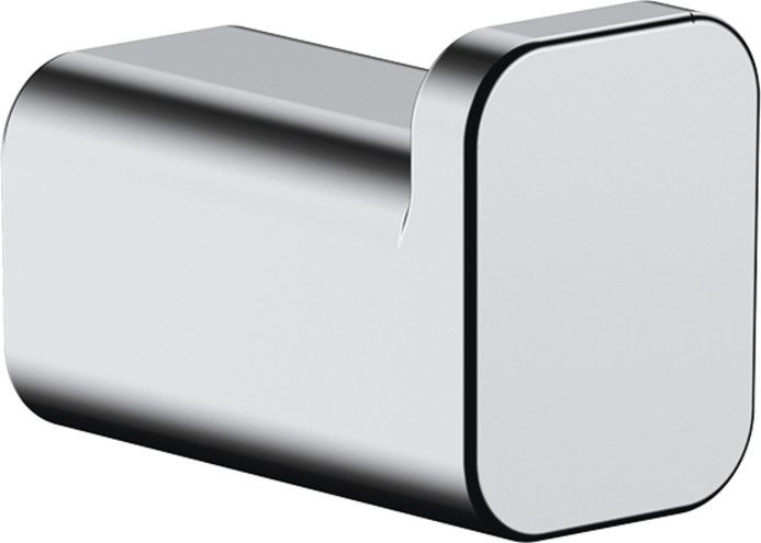 Wieszak na ręcznik pojedynczy ścienny HANSGROHE AddStoris z krytym mocowaniem metalowy 30 x 21 mm chrom z materiałem montażowym | 41742000