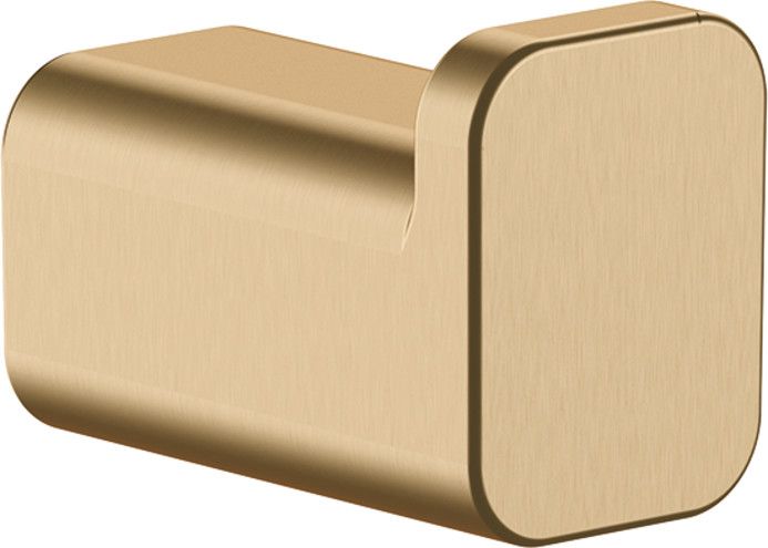 Wieszak na ręcznik pojedynczy ścienny HANSGROHE AddStoris z krytym mocowaniem metalowy 30 x 21 mm brąz szczotkowany z materiałem montażowym  | 41742140