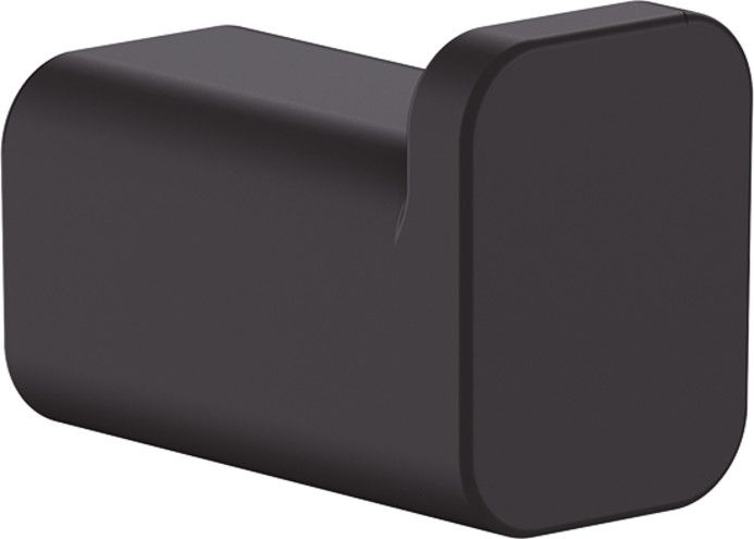 Wieszak na ręcznik pojedynczy ścienny HANSGROHE AddStoris z krytym mocowaniem metalowy 30 x 21 mm czarny mat z materiałem montażowym  | 41742670