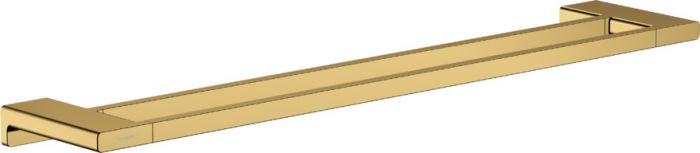 Wieszak na ręczniki ścienny podwójny HANSGROHE AddStoris z krytym mocowaniem metalowy 648 x 124 mm złoty optyczny polerowany z materiałem montażowym  | 41743990