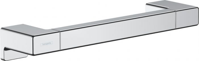 Pochwyt ścienny HANSGROHE AddStoris z krytym mocowaniem metalowy długość: 348 mm chrom z materiałem montażowym | 41744000